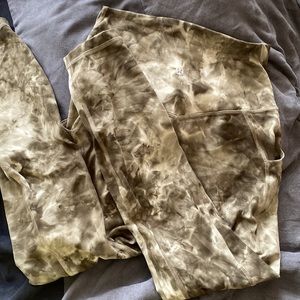 Lululemon Align green tiedye leggings
